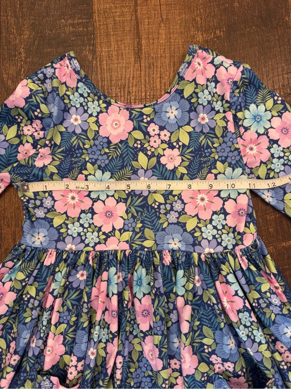 Mila and Rose WHIMSY 3/4 SLEEVE POCKET TWIRL DRESS NWOT